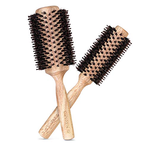 Set de 2 brosses rondes poils de sanglier